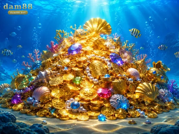 Ruang permainan Treasure Boat Fishing dengan kontrol tembak